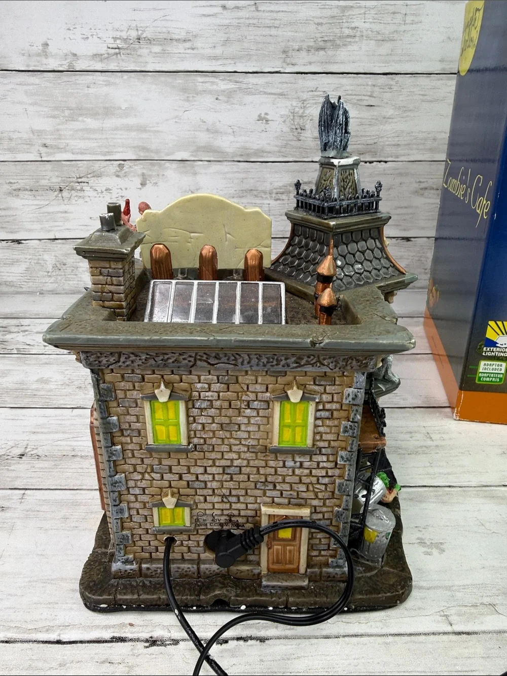 Lemax Spooky Town Halloween Zombie's Cafe Building & Box 65346 Zombie Cafe READ